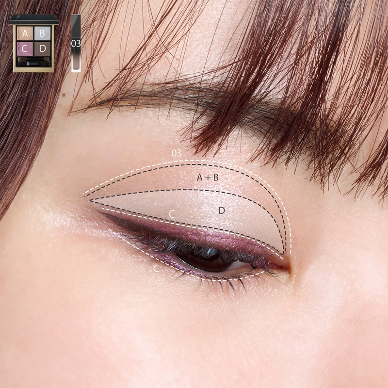 秋冬の澄んだ空気を纏う、肌なじみのいい寒色カラーメイクのSTAFF