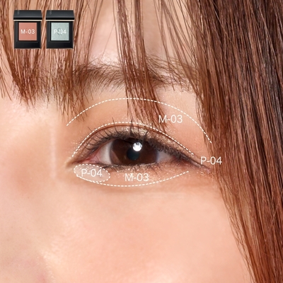 オレンジ×グリーンで軽やかに。フレッシュな抜け感メイクのSTAFF